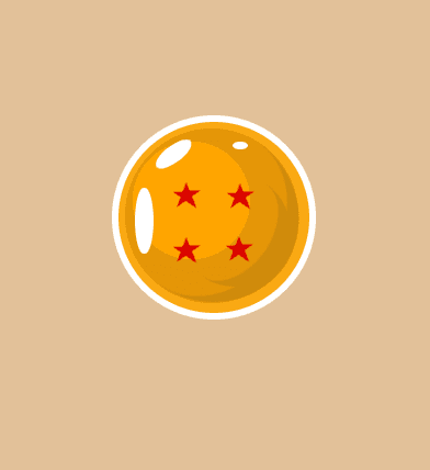 Dragon Ball 4 Star CSS Art Image