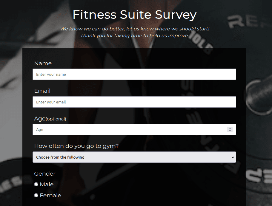 Survey Form Project Image