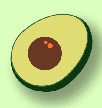 Avocado CSS Art Image